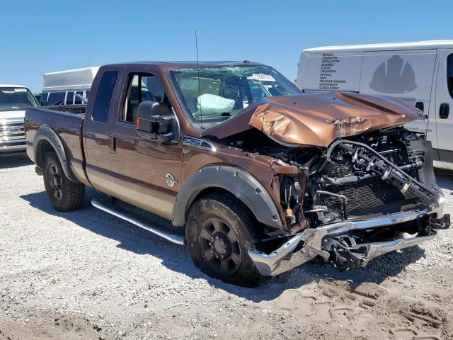 1FT7X2AT7BEC33670 - 2011 FORD F250 SUPER BROWN photo 1