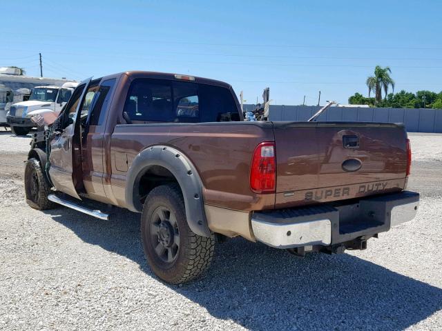 1FT7X2AT7BEC33670 - 2011 FORD F250 SUPER BROWN photo 3