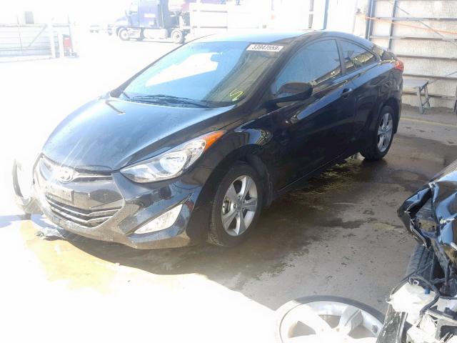 KMHDH6AE6DU018567 - 2013 HYUNDAI ELANTRA CO BLACK photo 2