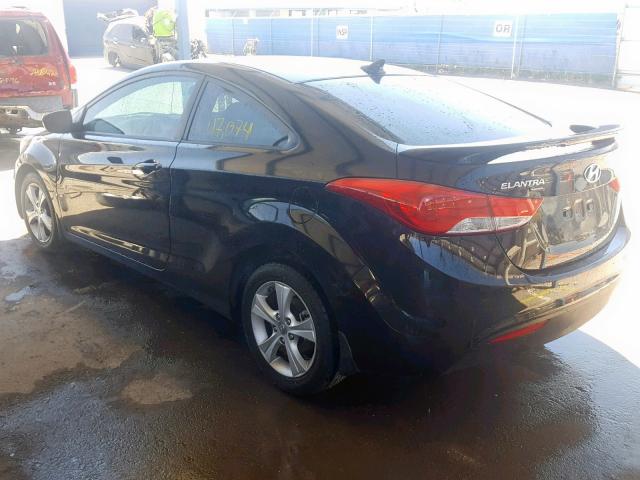 KMHDH6AE6DU018567 - 2013 HYUNDAI ELANTRA CO BLACK photo 3