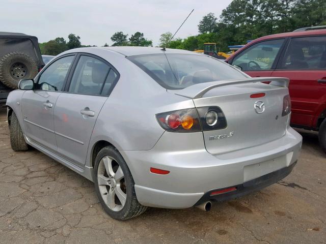 JM1BK123151219440 - 2005 MAZDA 3 S SILVER photo 3