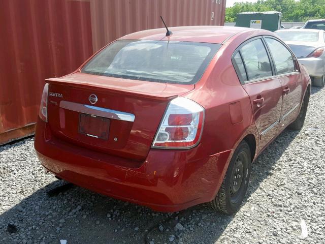 3N1AB6AP1BL702429 - 2011 NISSAN SENTRA 2.0 RED photo 4