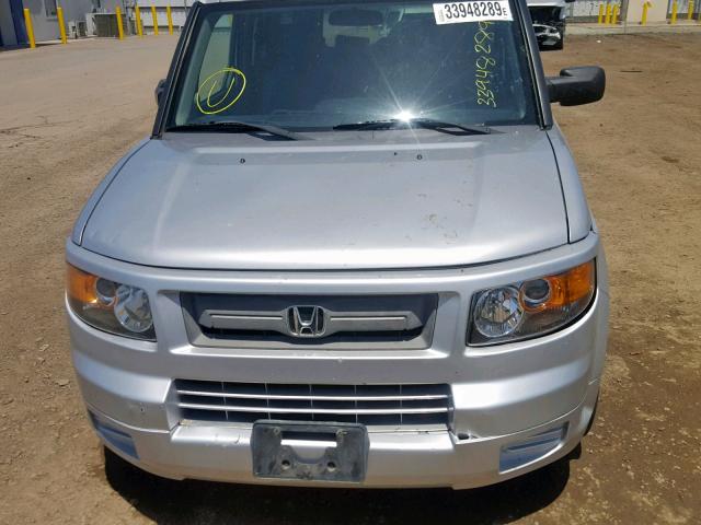 5J6YH17997L004721 - 2007 HONDA ELEMENT SC SILVER photo 9