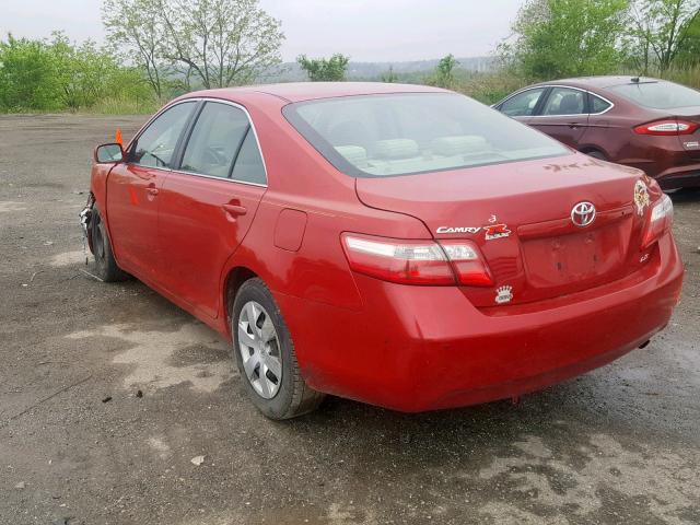 4T1BE46K17U122584 - 2007 TOYOTA CAMRY NEW RED photo 3