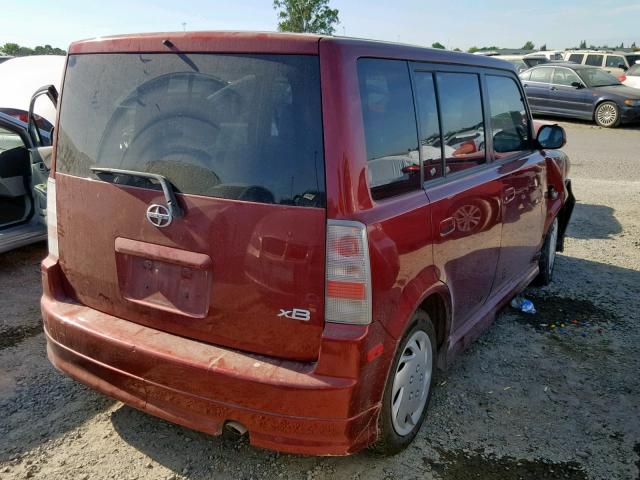 JTLKT324864084026 - 2006 TOYOTA SCION XB 红色 照片 4