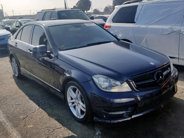 WDDGF4HB5EA968113 - 2014 MERCEDES-BENZ C 250 BLUE photo 1