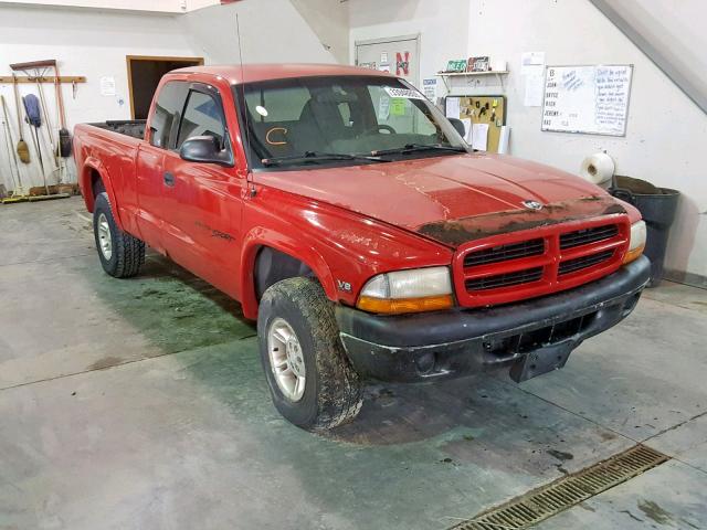 1B7GG22Y3WS746853 - 1998 DODGE DAKOTA RED photo 1