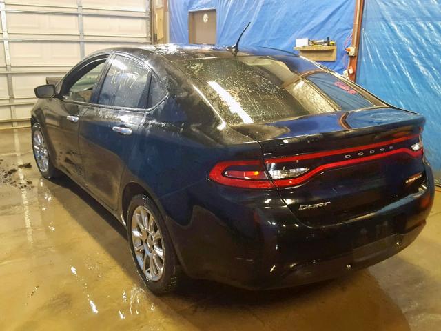 1C3CDFCA6DD242027 - 2013 DODGE DART LIMIT BLACK photo 3