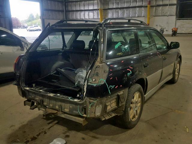 4S3BH6869Y6634123 - 2000 SUBARU LEGACY OUT BLACK photo 4