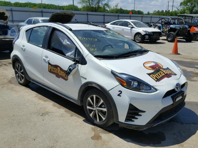 JTDKDTB39J1600050 - 2018 TOYOTA PRIUS C WHITE photo 1