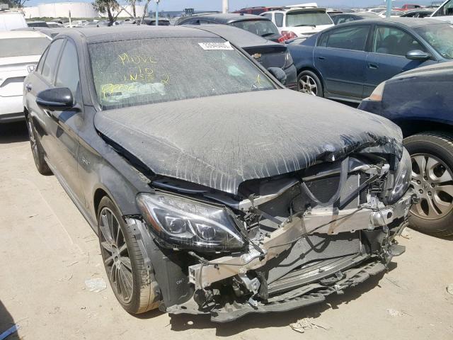 55SWF6EBXHU210512 - 2017 MERCEDES-BENZ C 43 4MATI BLACK photo 1