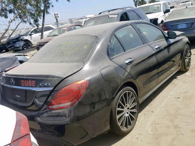 55SWF6EBXHU210512 - 2017 MERCEDES-BENZ C 43 4MATI BLACK photo 4