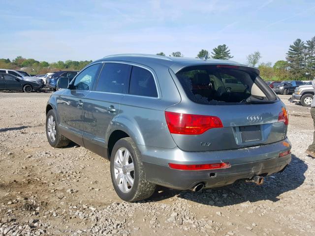 WA1BY74L67D067956 - 2007 AUDI Q7 3.6 QUA TEAL photo 3