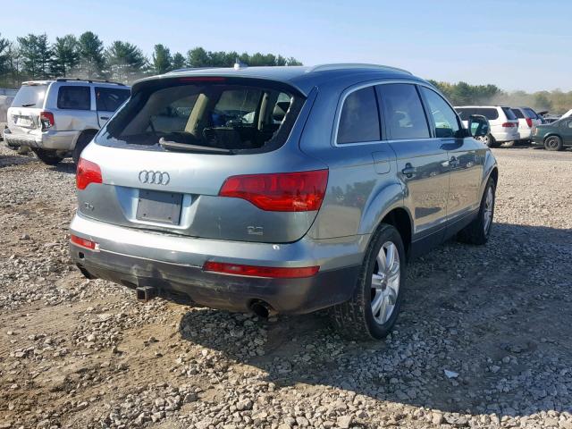 WA1BY74L67D067956 - 2007 AUDI Q7 3.6 QUA TEAL photo 4