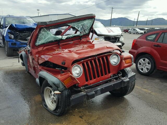 1J4FY19S4XP489026 - 1999 JEEP WRANGLER / RED photo 1