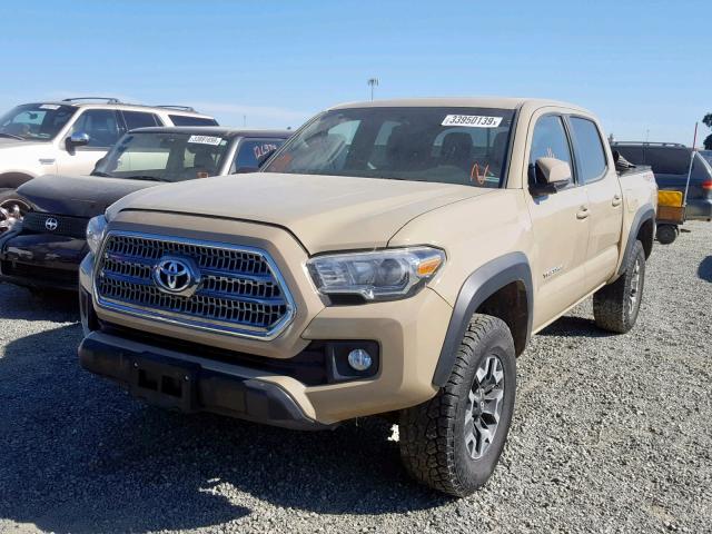 3TMCZ5AN8HM048591 - 2017 TOYOTA TACOMA DOU თაფლისფერი ფოტო 2