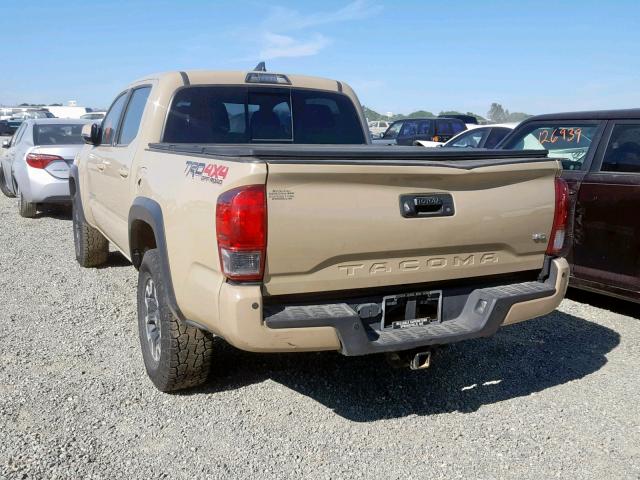 3TMCZ5AN8HM048591 - 2017 TOYOTA TACOMA DOU თაფლისფერი ფოტო 3