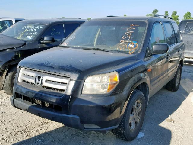 5FNYF28218B024212 - 2008 HONDA PILOT VP BLACK photo 2