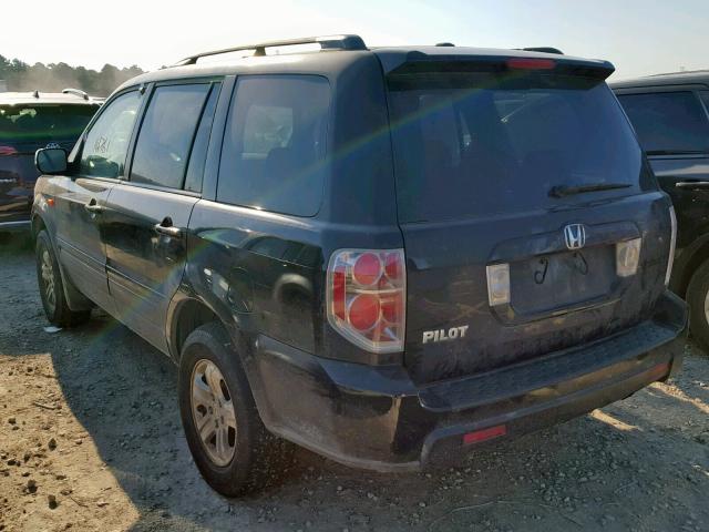 5FNYF28218B024212 - 2008 HONDA PILOT VP BLACK photo 3