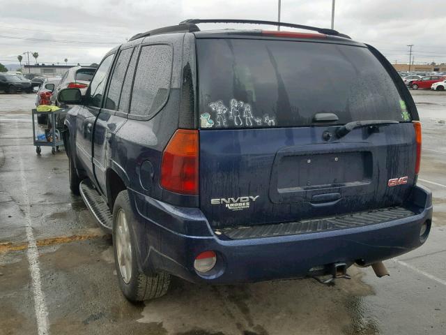 1GKDS13S572222552 - 2007 GMC ENVOY BLUE photo 3