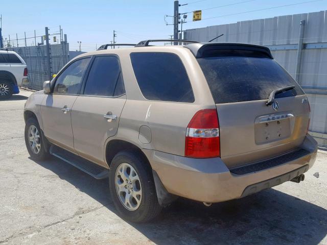 2HNYD18661H522466 - 2001 ACURA MDX TOURIN BEIGE photo 3