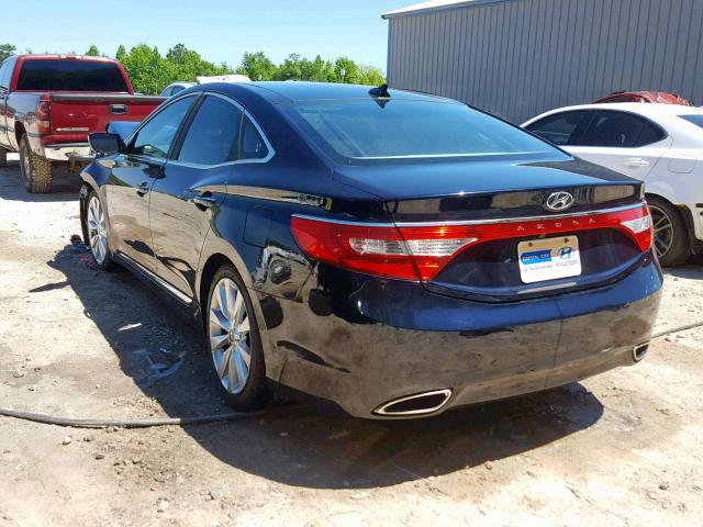 KMHFH4JGXCA147250 - 2012 HYUNDAI AZERA GLS BLUE photo 3