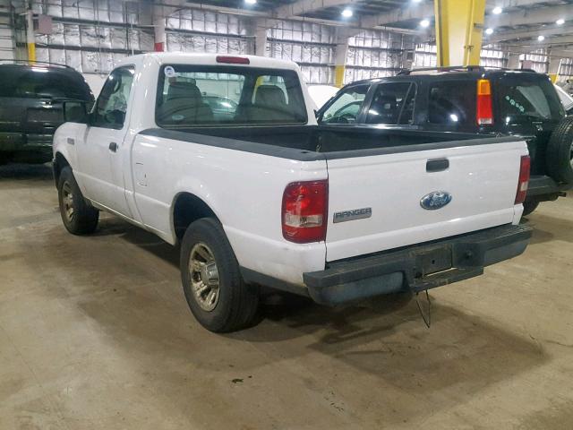 1FTYR10D98PB10307 - 2008 FORD RANGER WHITE photo 3