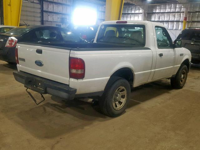 1FTYR10D98PB10307 - 2008 FORD RANGER WHITE photo 4