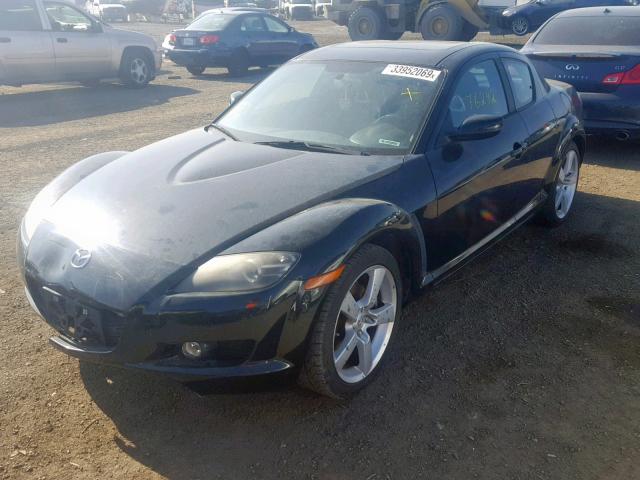 JM1FE17N740114781 - 2004 MAZDA RX8 BLACK photo 2