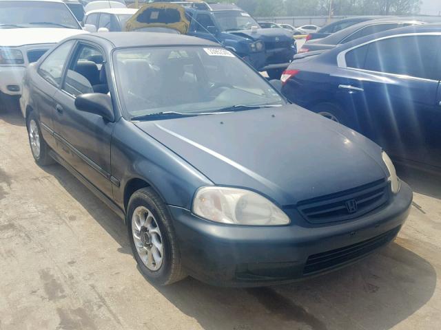 1HGEJ6223XL039647 - 1999 HONDA CIVIC DX GREEN photo 1