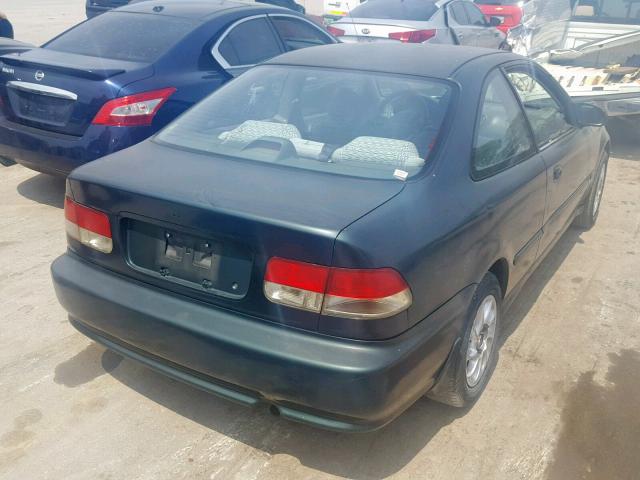 1HGEJ6223XL039647 - 1999 HONDA CIVIC DX GREEN photo 4