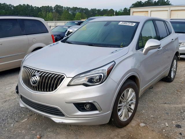 LRBFXASA8HD193163 - 2017 BUICK ENVISION P SILVER photo 2