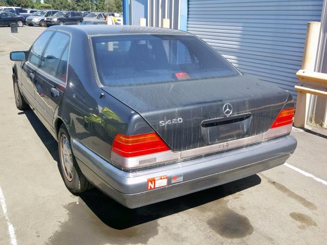 WDBGA43E4SA234437 - 1995 MERCEDES-BENZ S 420 BLACK photo 3