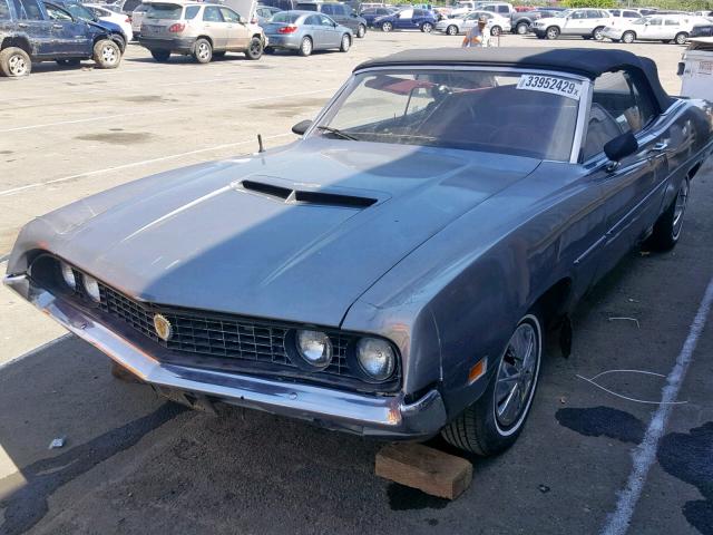 OH37F178182 - 1970 FORD TORINO GT GRAY photo 2