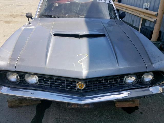 OH37F178182 - 1970 FORD TORINO GT GRAY photo 7