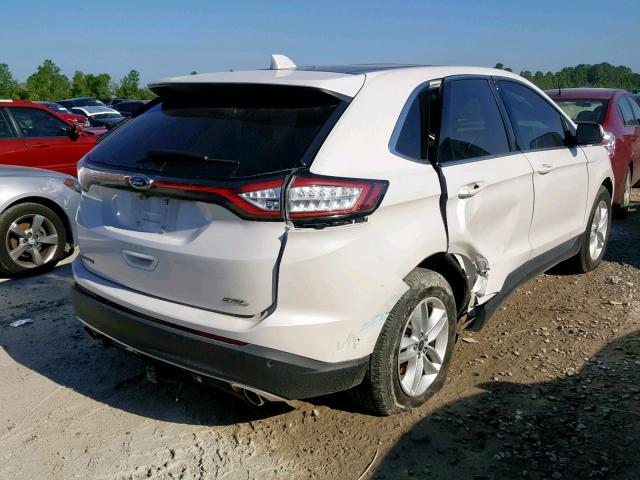 2FMTK3J88FBC20597 - 2015 FORD EDGE SEL WHITE photo 4