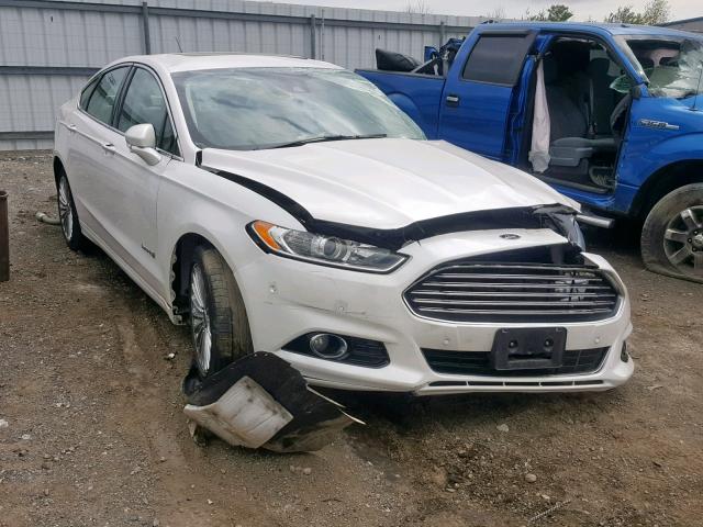 3FA6P0RU3ER373686 - 2014 FORD FUSION TIT WHITE photo 1