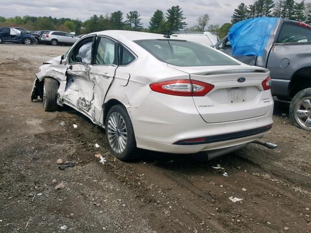 3FA6P0RU3ER373686 - 2014 FORD FUSION TIT WHITE photo 3