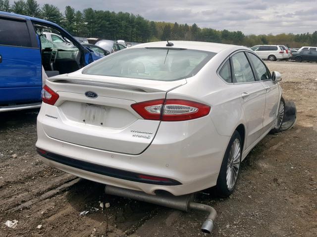 3FA6P0RU3ER373686 - 2014 FORD FUSION TIT WHITE photo 4