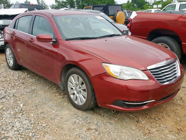 1C3CCBAB3EN209313 - 2014 CHRYSLER 200 LX BURGUNDY photo 1