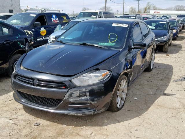 1C3CDFBA3DD151380 - 2013 DODGE DART SXT BLACK photo 2