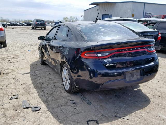 1C3CDFBA3DD151380 - 2013 DODGE DART SXT BLACK photo 3