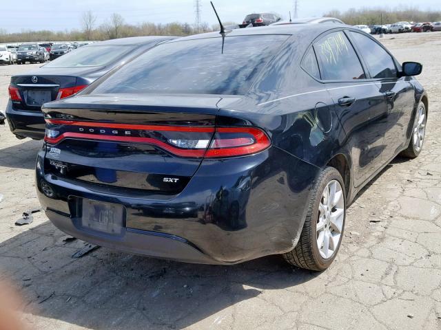 1C3CDFBA3DD151380 - 2013 DODGE DART SXT BLACK photo 4