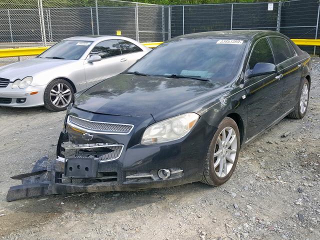 1G1ZK57748F167822 - 2008 CHEVROLET MALIBU LTZ BLACK photo 2