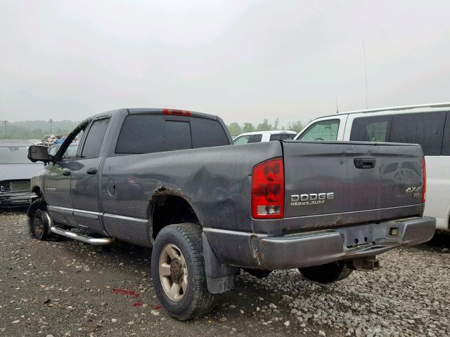 3D7KU28CX4G221829 - 2004 DODGE RAM 2500 S ნაცრისფერი ფოტო 3