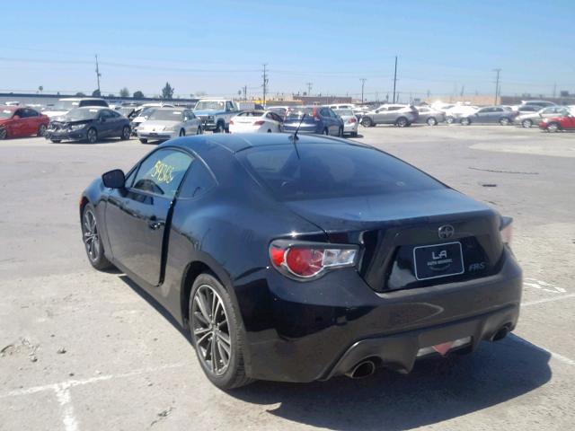 JF1ZNAA18D1724580 - 2013 TOYOTA SCION FR-S BLACK photo 3