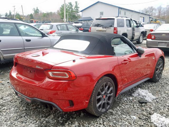 JC1NFAEK7H0118611 - 2017 FIAT 124 SPIDER RED photo 4