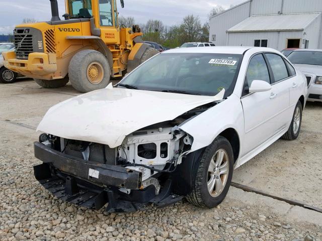 2G1WF5E3XC1240103 - 2012 CHEVROLET IMPALA LS WHITE photo 2