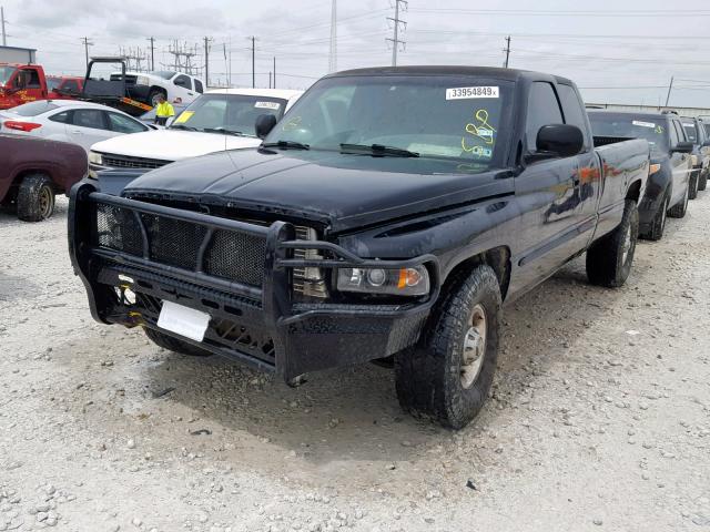 3B7KC23C52M290754 - 2002 DODGE RAM 2500 BLACK photo 2