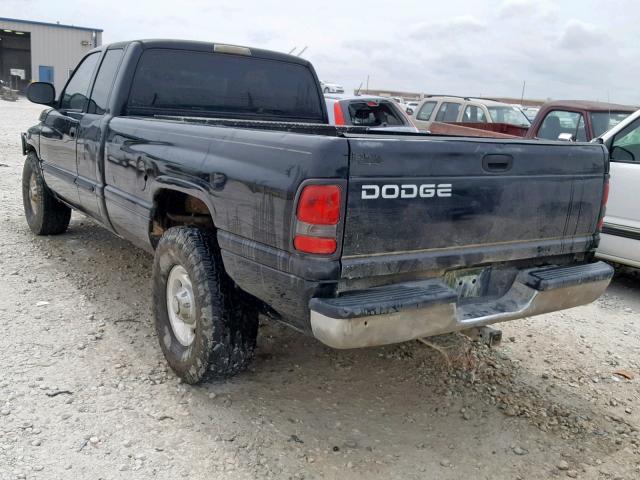 3B7KC23C52M290754 - 2002 DODGE RAM 2500 BLACK photo 3